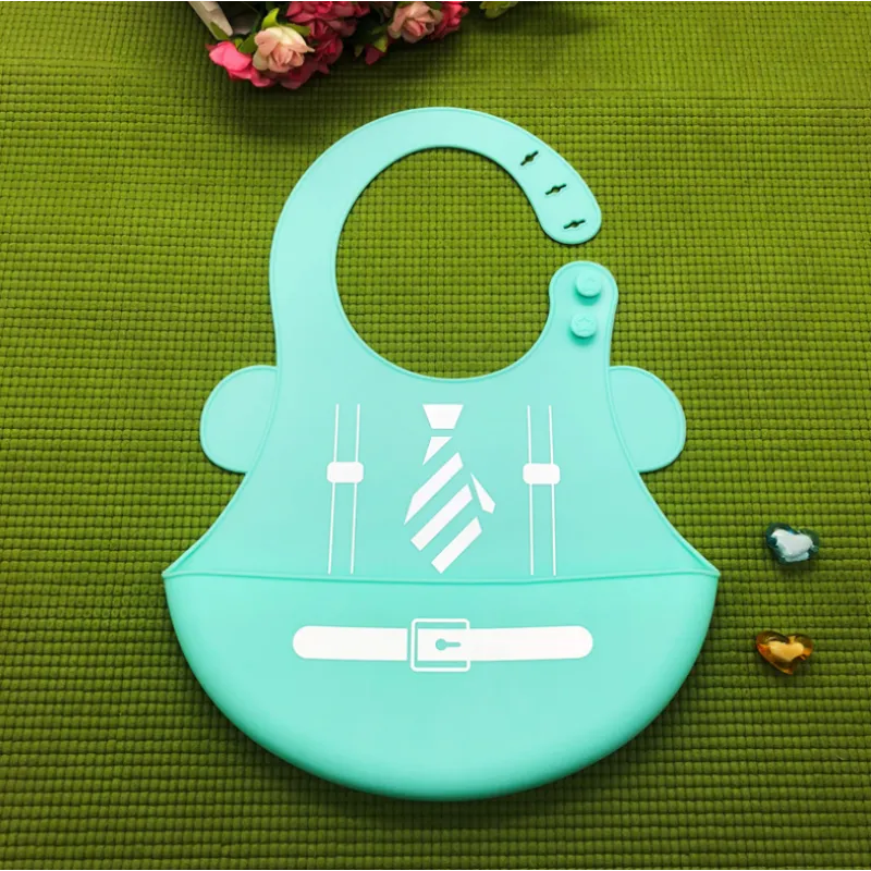 Buntes Silikon-Lätzchen Set für Babys mit Tiermotiven