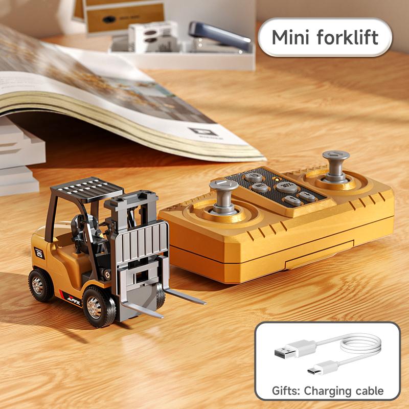 Creative Building Action: Mini RC Construction Vehicle Set
