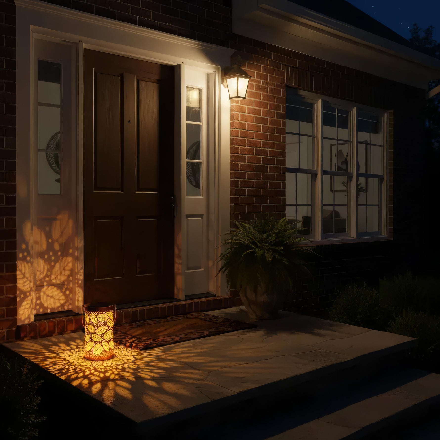 Nature's Charm – Solar Light with Stylish Leaf Design