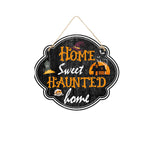 Gruselige Türschilder für Halloween – Holzoptik mit Motiven