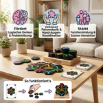 Pädagogisches Puzzle für Familien – Lernspiel mit Wegfindern