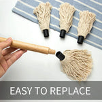 GrillMaster Marinade Brush Set | Cotton Bristles & Wooden Handle