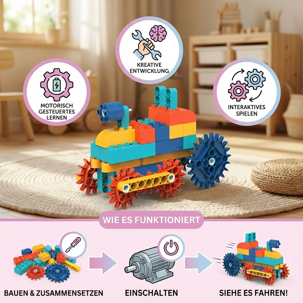Motorisierte Spielbausteine für Wissenschaft und Bildung