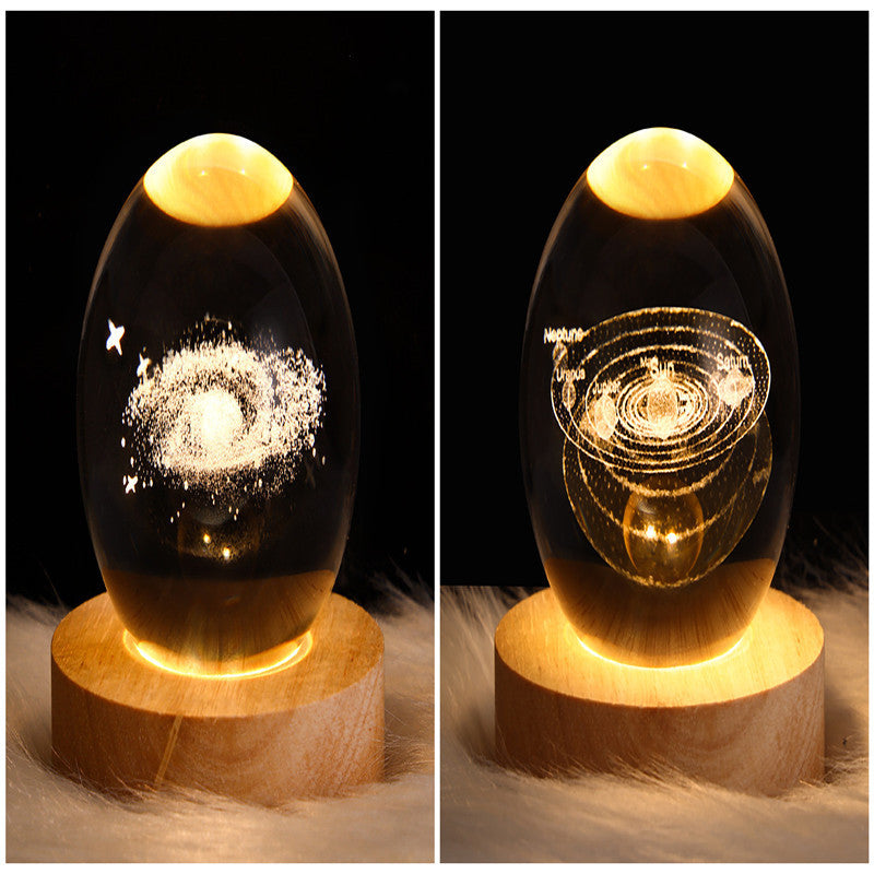 3D Kristalllicht mit LED für eine entspannte Atmosphäre