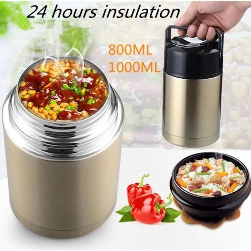 ThermoPro Lunchbox | Stainless Steel Container | 800 ml / 1000 ml | Cooking Without Electricity