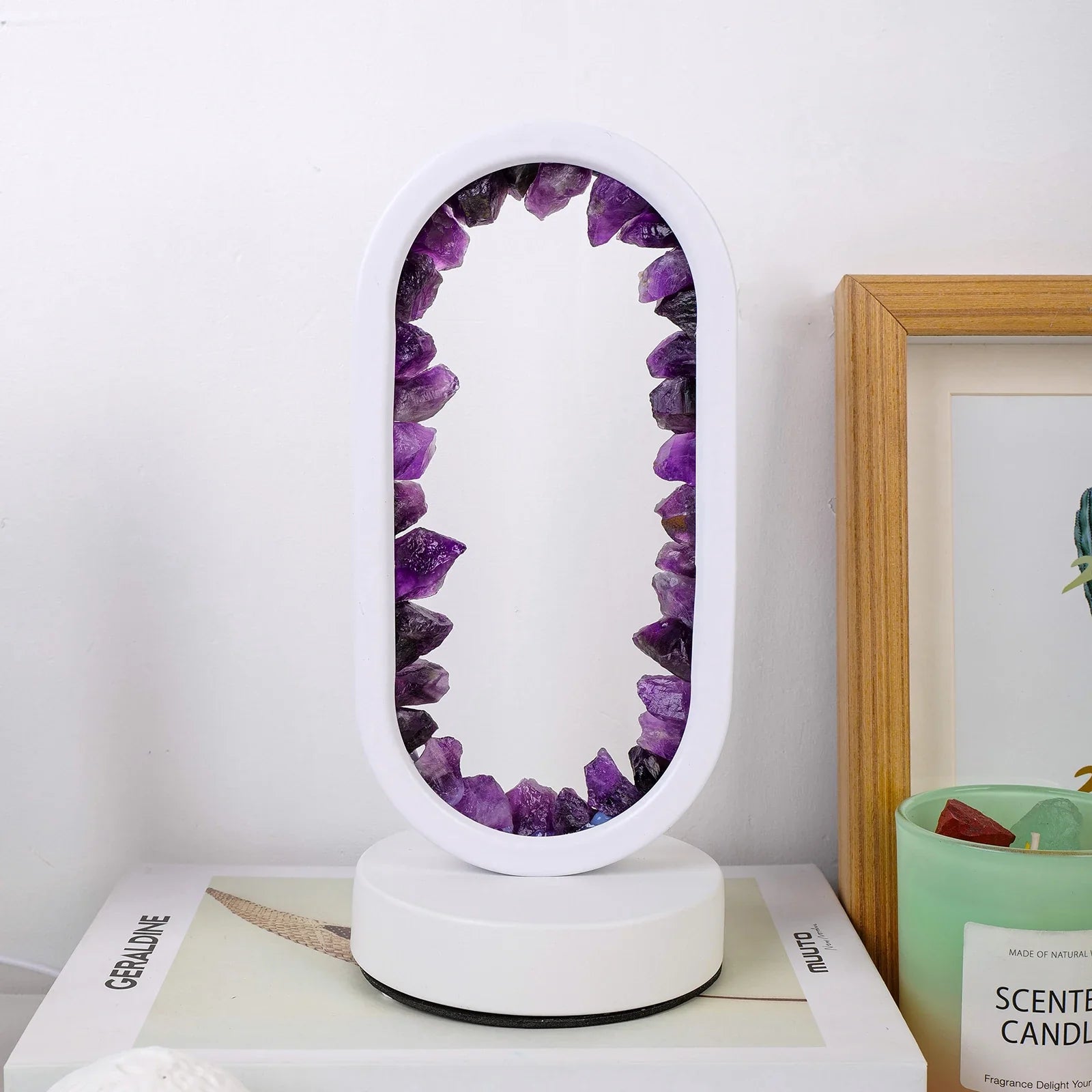 Handgefertigte Amethystlampe für Entspannung und Ruhe – CrystalGlow