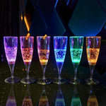 LuminousElegance | LED-Weingläser Set (6 Stück)
