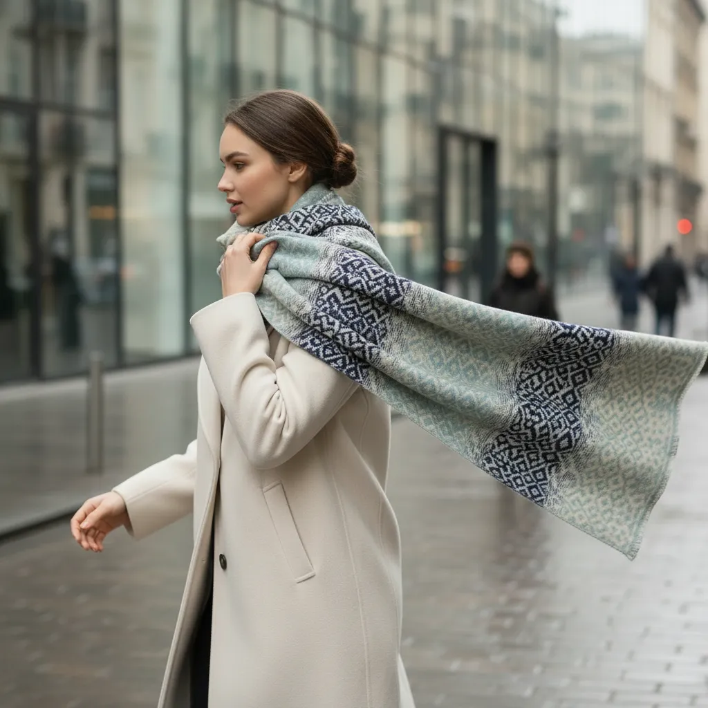 Nordic Charm – Elegant Winter Scarf for Women