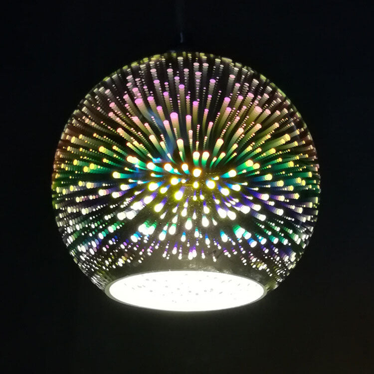 Glanzvolle 3D-Hängelampe aus Kunstglas für ein modernes Zuhause