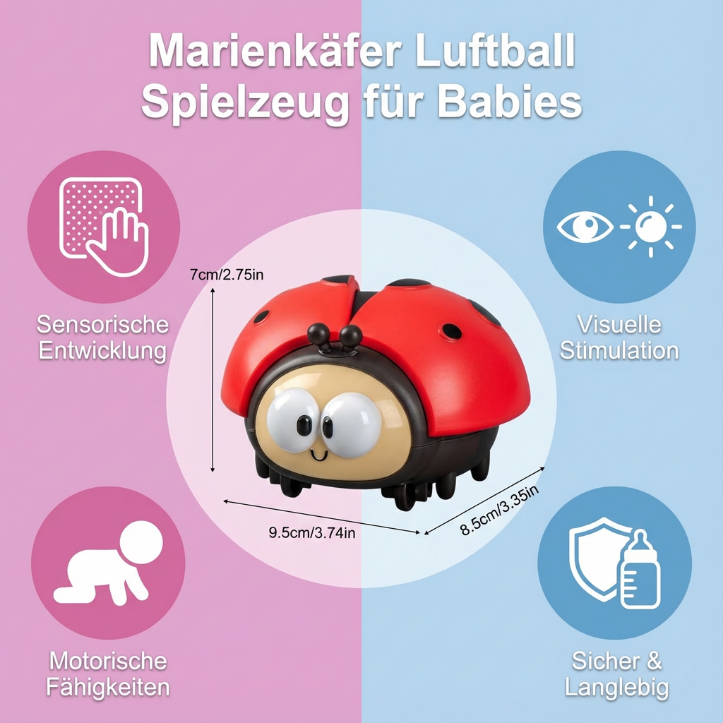 Luftballon-Spielzeug in Marienkäfer-Design für Säuglinge