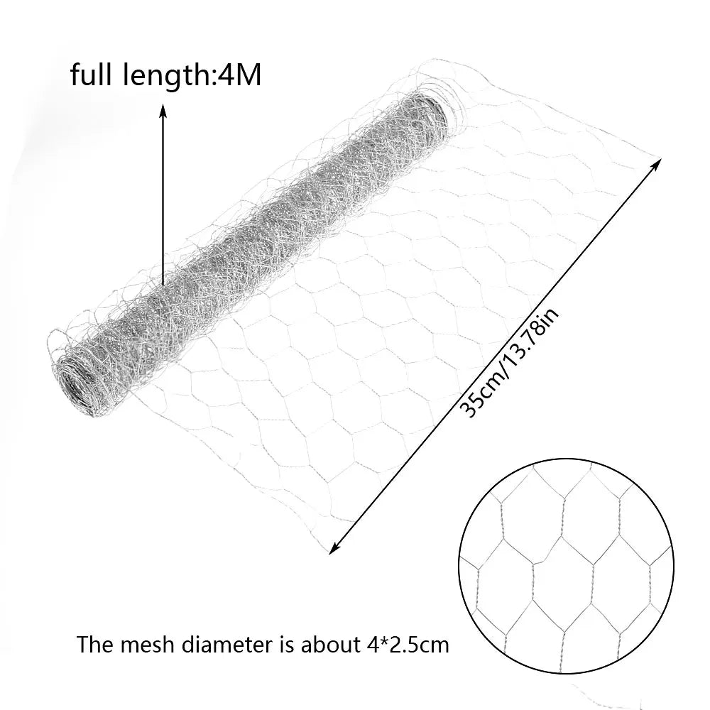 FlexiNet Hexagonal Wire Mesh Roll | Galvanized Quality | 10 m