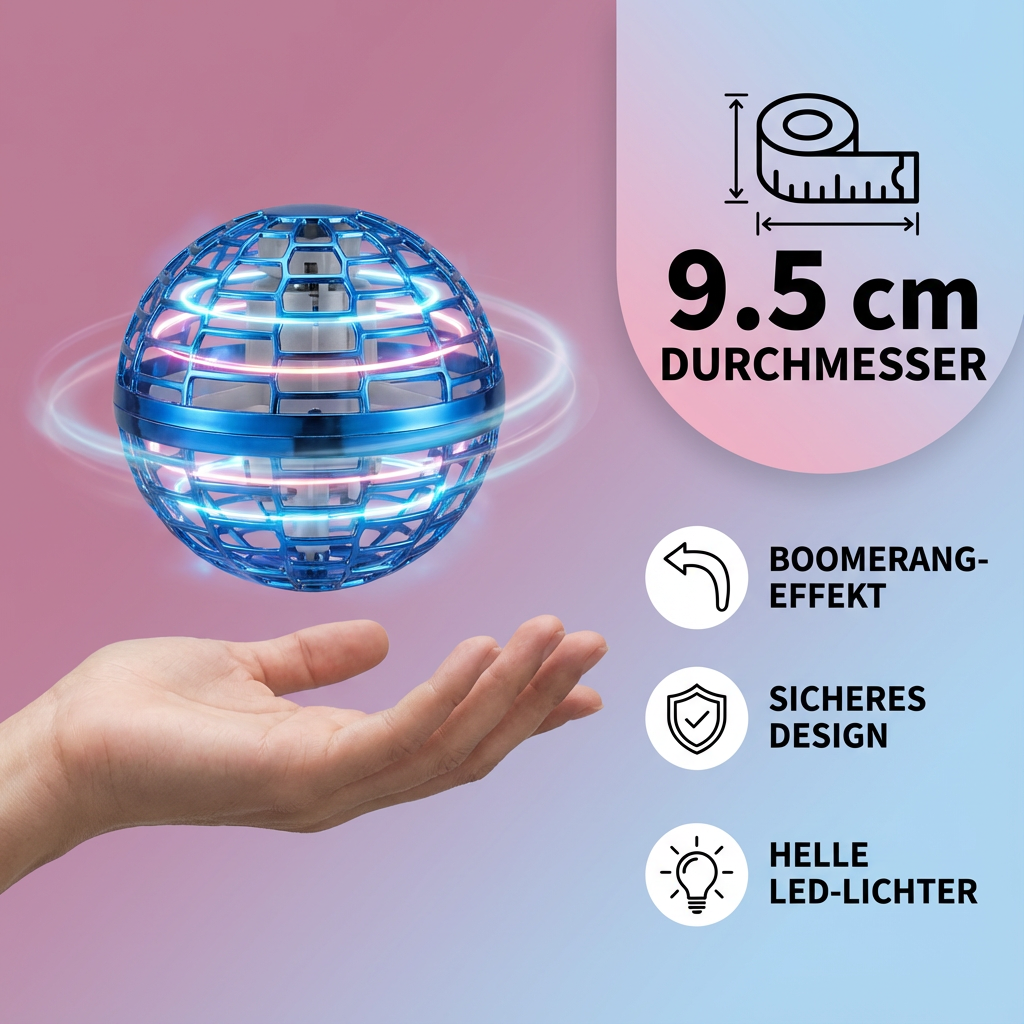 Schwebender Ball für interaktives Spielen