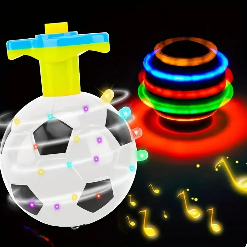 LED Fußball Kreisel mit Leuchteffekt