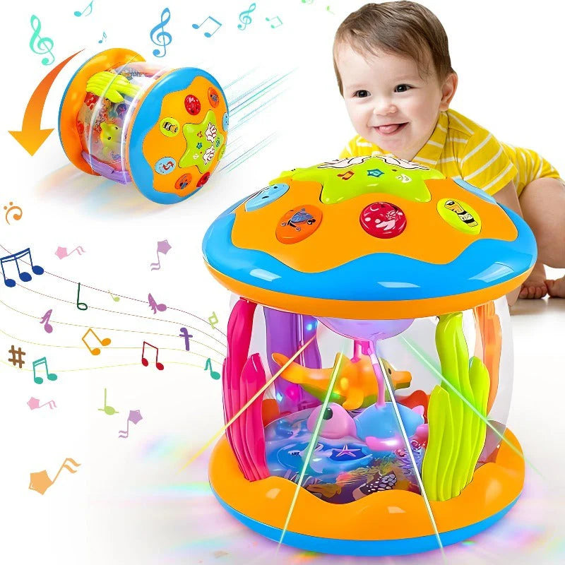 Fantasievolles Nachtlicht-Projektor für Babys mit Musik