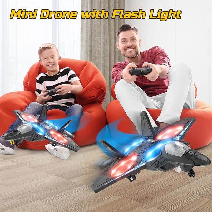 Remote Control LED Airplane for Kids Ages 6-12