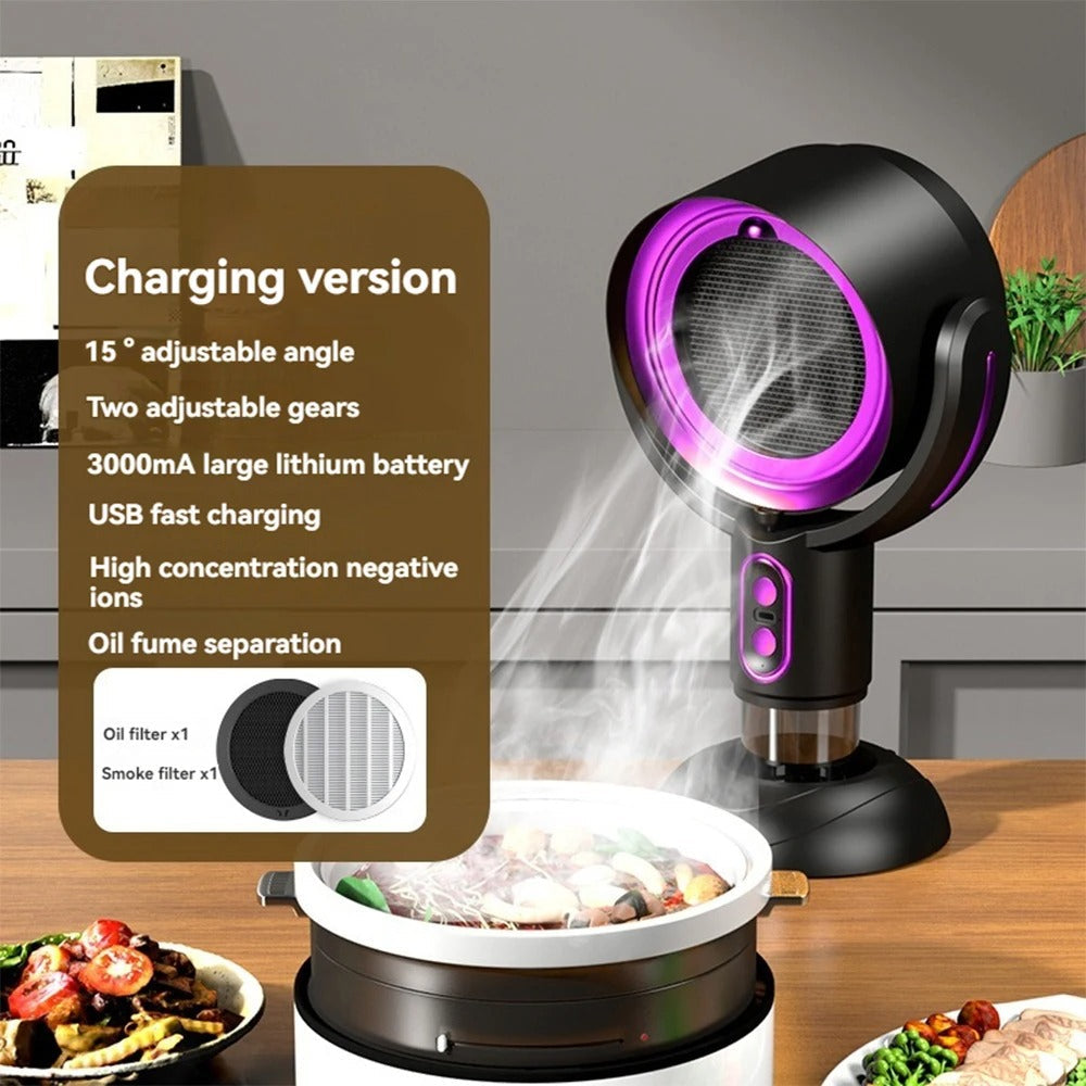 Tragbarer Luftreiniger Ventilator mit Ionentechnologie und USB-Ladeanschluss