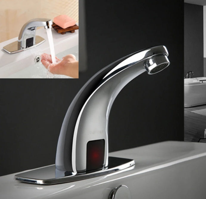 Intelligenter, berührungsloser Wasserhahn für das Badezimmer | AquaSense