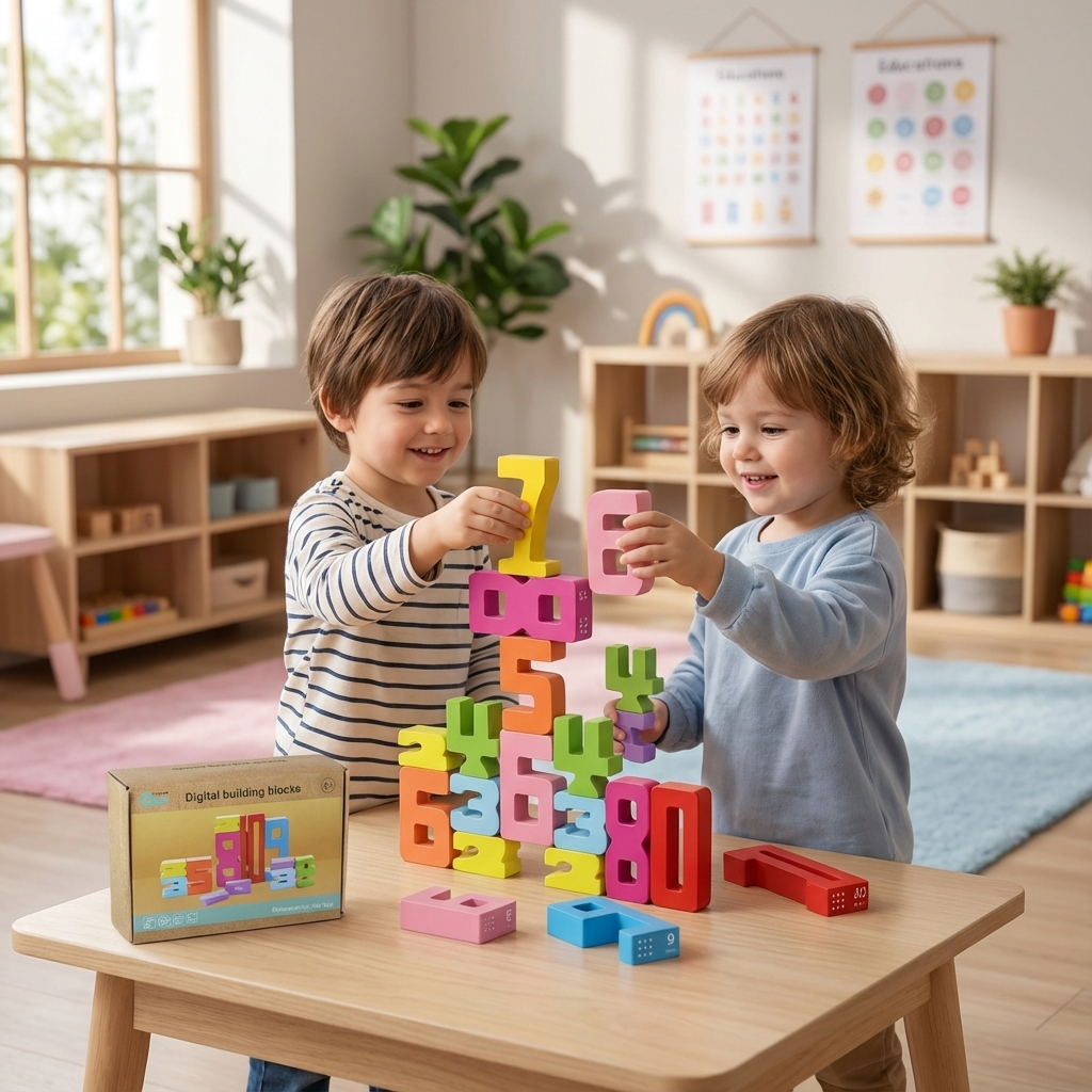 Lernblöcke für Mathe und Zahlen – Pädagogisches Spielzeug