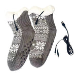 WarmenPfoten USB Heated Socks | Soft Knit Socks for Coziness | Non-Slip Design for Home and Office