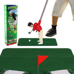 Golfvergnügen für Zuhause: Indoor-Golfset mit 5 Schlägern