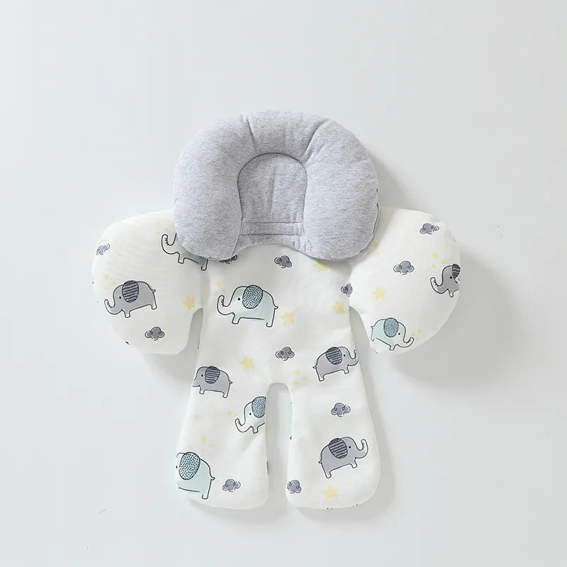 Sitzverkleinerer für Babys mit Kopfstütze – Weiches Kissen für Autositz & Kinderwagen