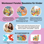 Fenster Bausteine für Kinder im Montessori-Stil