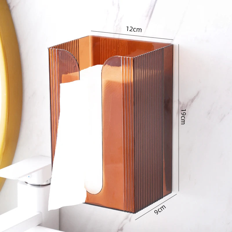 Eleganter Wandspender für Taschentücher aus klarem Acryl