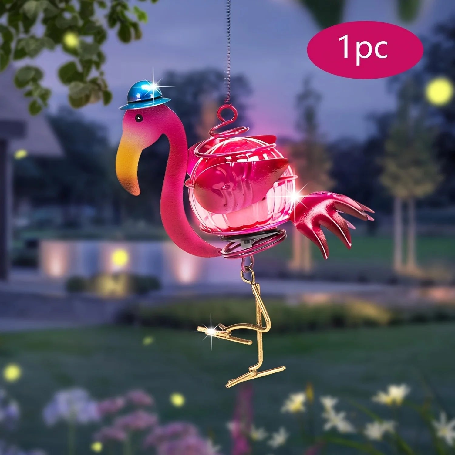 Sonnenlicht Hängende Gartenlichter | Farbiges LED-Dekor für den Außenbereich | Tierische Designs für eine lebendige Atmosphäre