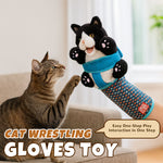 Katzenspielhandschuh mit Kuscheltier – Sicheres Spielvergnügen