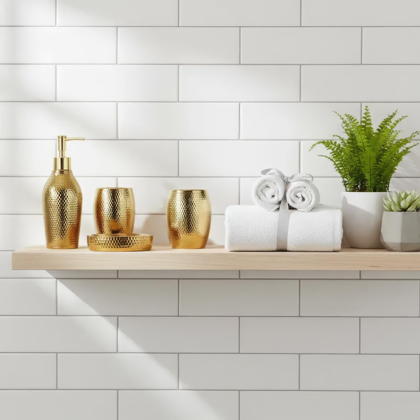Stylish 5-Piece Ceramic Bathroom Accessory Set