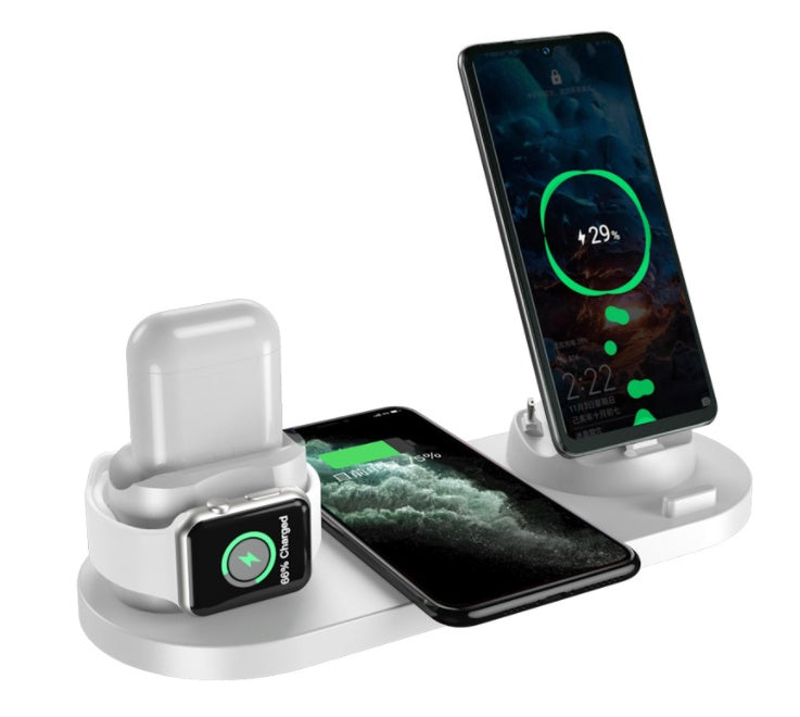 Multifunktionales 6-in-1 Ladegerät für iPhone und Smartwatch