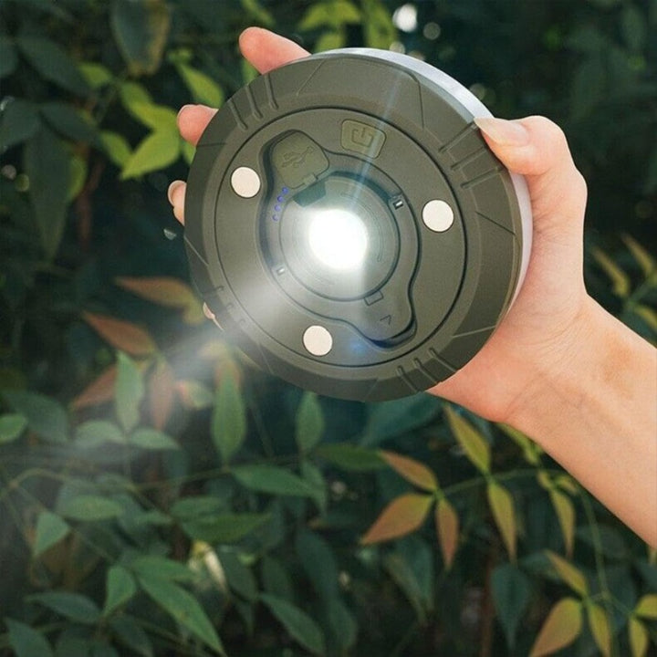Multifunktionale Campinglampe mit 10 m RGB Lichterkette – Licht und Gemütlichkeit für Ihr Abenteuer