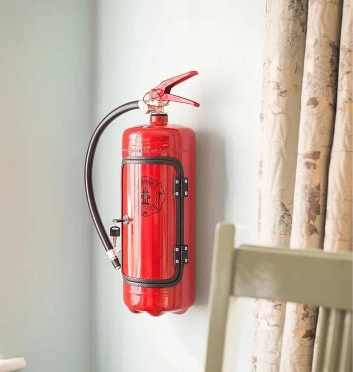 Mini Bar in Fire Extinguisher Design – Unique Gift Set