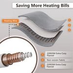Warming Flannel Heated Blanket with Timer and Safety Features