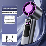 CoolBreeze Handheld Fan with Cooling Function | USB Powered | Digital Display | 3 Speed Modes