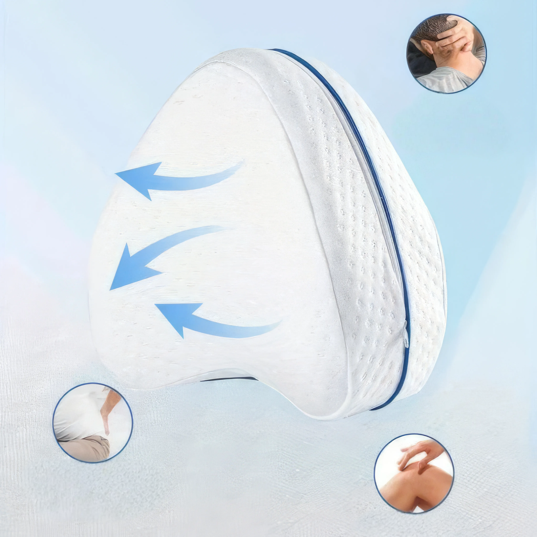 LumiComfort – Ergonomic Leg Pillow for Relaxing Nights