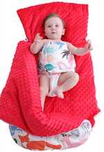 Schlafsack für Babys mit Kapuze – Minky-Decke für Neugeborene
