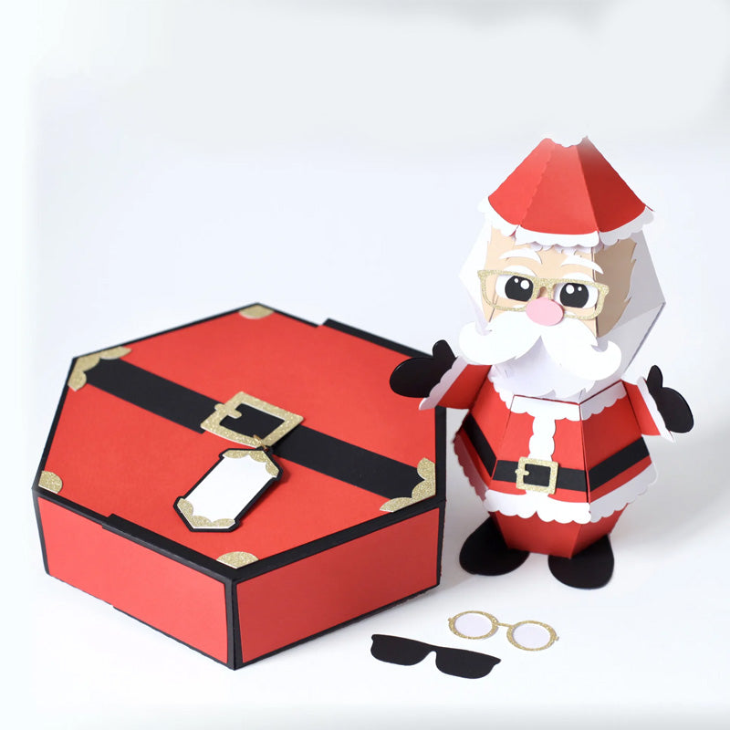 3D Pop-Up Karte - Santa Gag