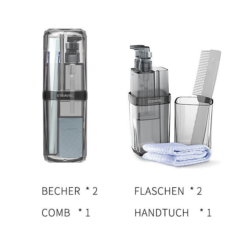 8-in-1 Kompakt Reisewaschset für unterwegs | AquaEase