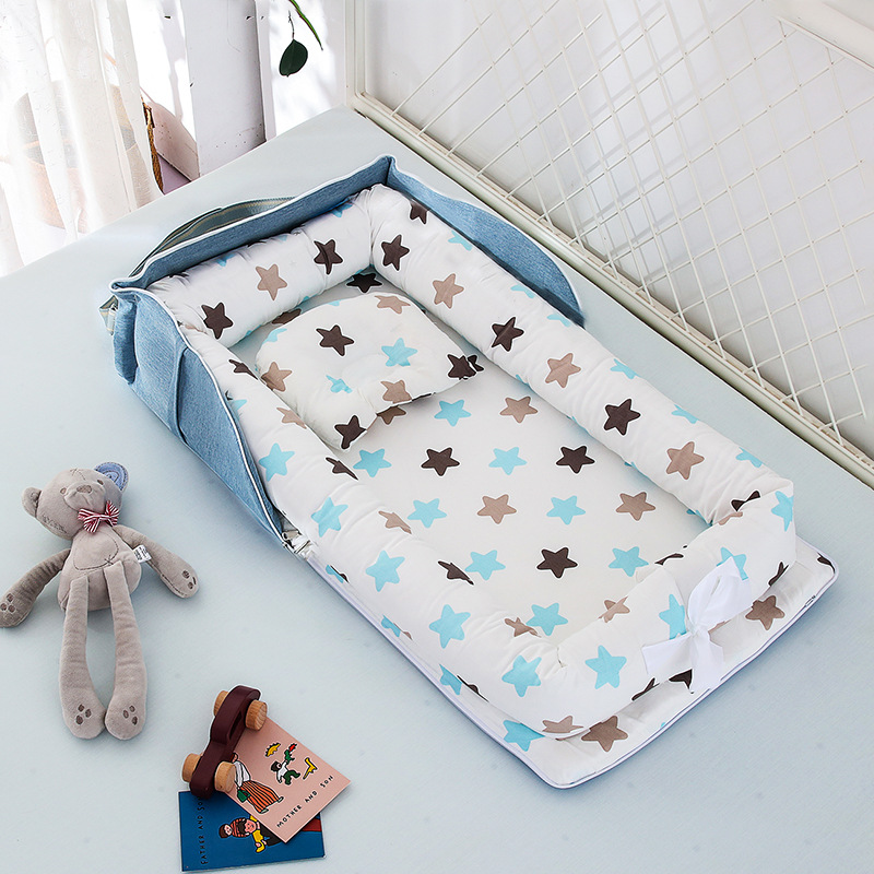 Faltbares Babybett mit Kissen – Tragbares Design für unterwegs