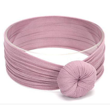 Knotenmuster Haarband für Mädchen – Weiches Baby Turban Stirnband