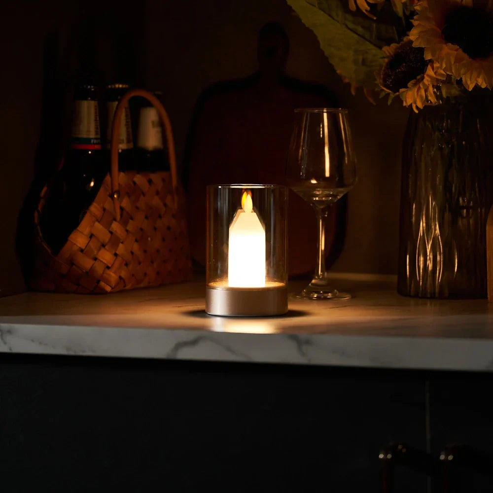 Elegante LED-Kerzenlampe mit Gestensteuerung - Glanzlicht