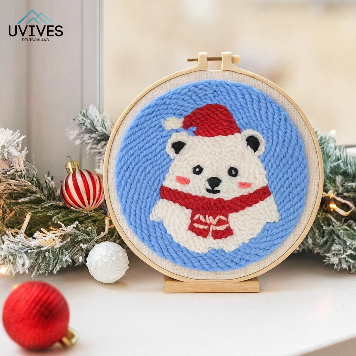 Well-being embroidery kit for festive memories
