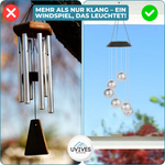 Farbenfrohes Solar-Windspiel für Ihren Garten