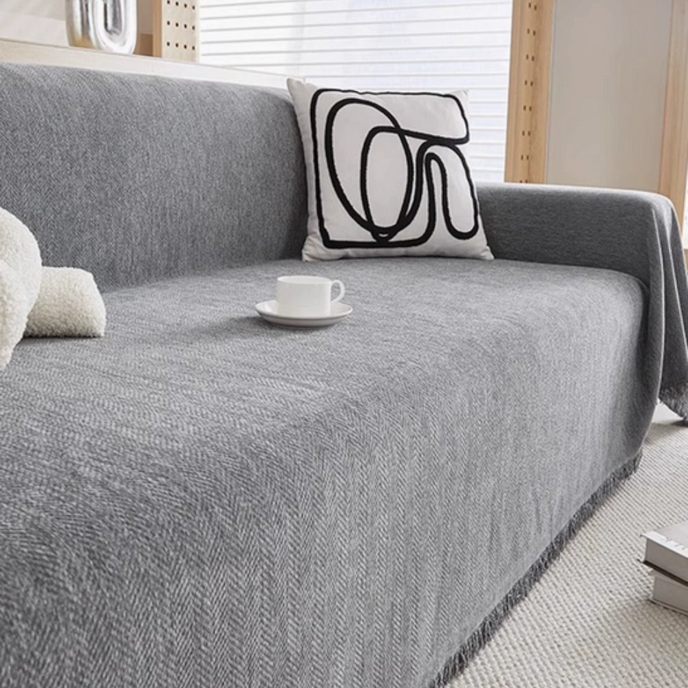 Eleganter Sofaüberwurf für Stil und Schutz im Wohnzimmer