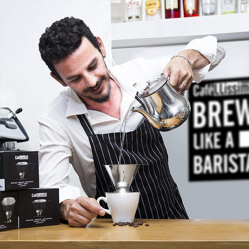 KaffeeGenuss Edelstahlfilter | Wiederverwendbar | Ø 11,5–12,5 cm