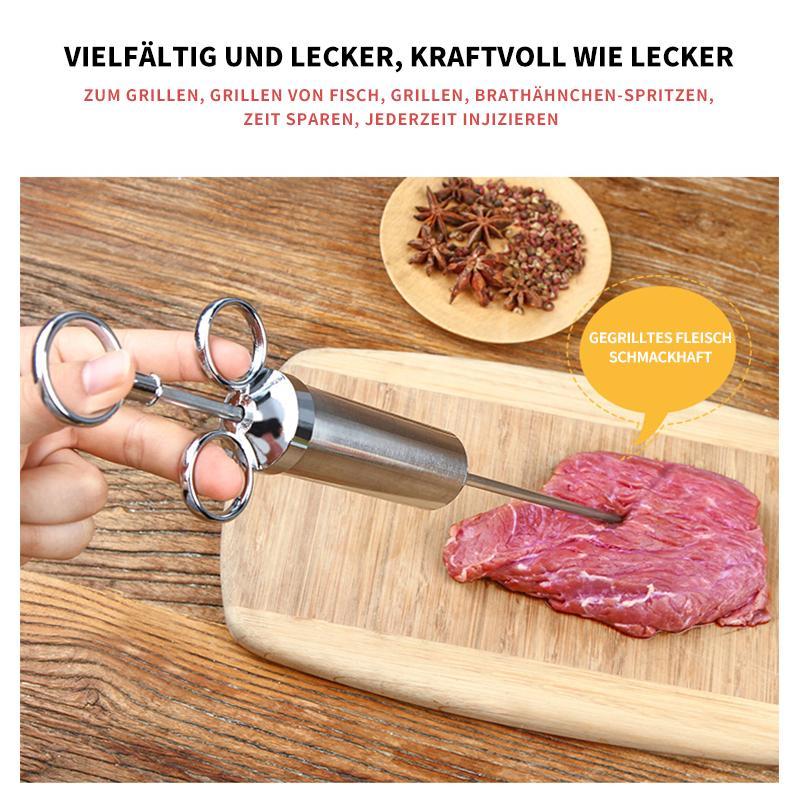 Edelstahl Marinade Spritze 304 für Fleischmarinierung in der Küche