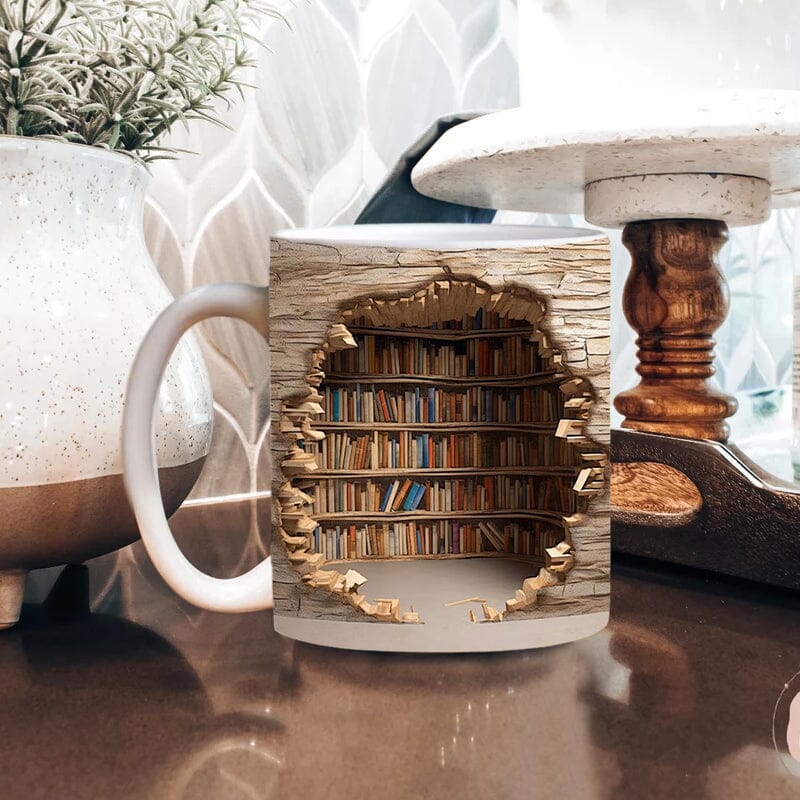 3D Bücherregal Tasse