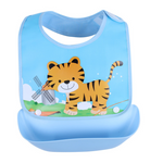 Wasserdichtes Baby-Lätzchen mit Auffangschale – Buntes Design für Essen