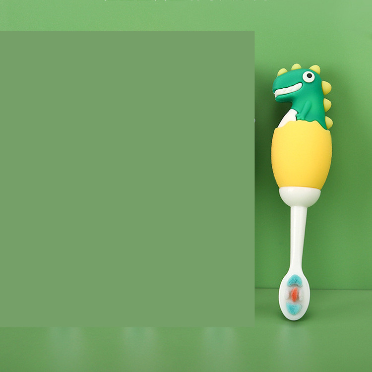 Lernzahnbürste für Kleinkinder und Babys – Dino Design mit weichen Borsten